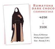 RUMAYSHA DARK CHOCO DRESS